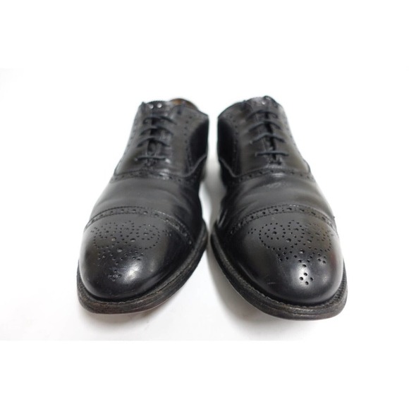 ALDEN Men Dress Shoe 909 Brogued Black 12 A/C Narrow 11.5UK/46EU Cap-Toe Oxfords main image 10